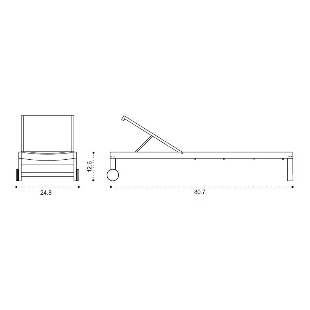 Sand Outdoor Ethitex Sunbed