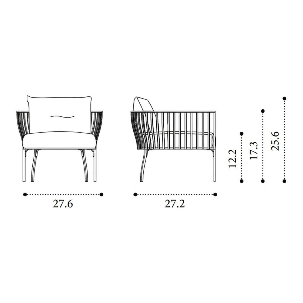 Venexia Outdoor Club Armchair