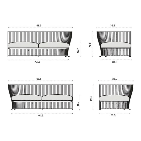 Venexia Outdoor Modular Sofa