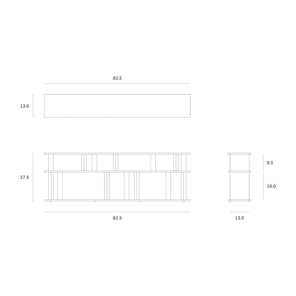 Block Sofa Console Table