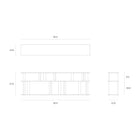 Block Sofa Console Table