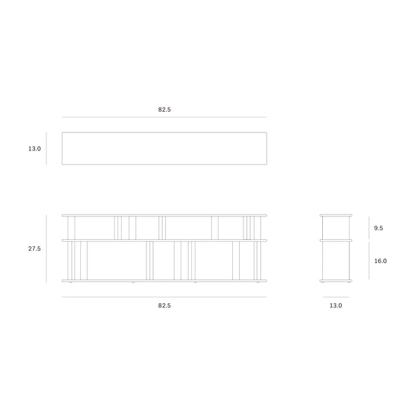 Block Sofa Console Table