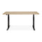 Bok Adjustable Desk  option Oak / Black