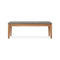 Bok Outdoor Bench  option Mocha