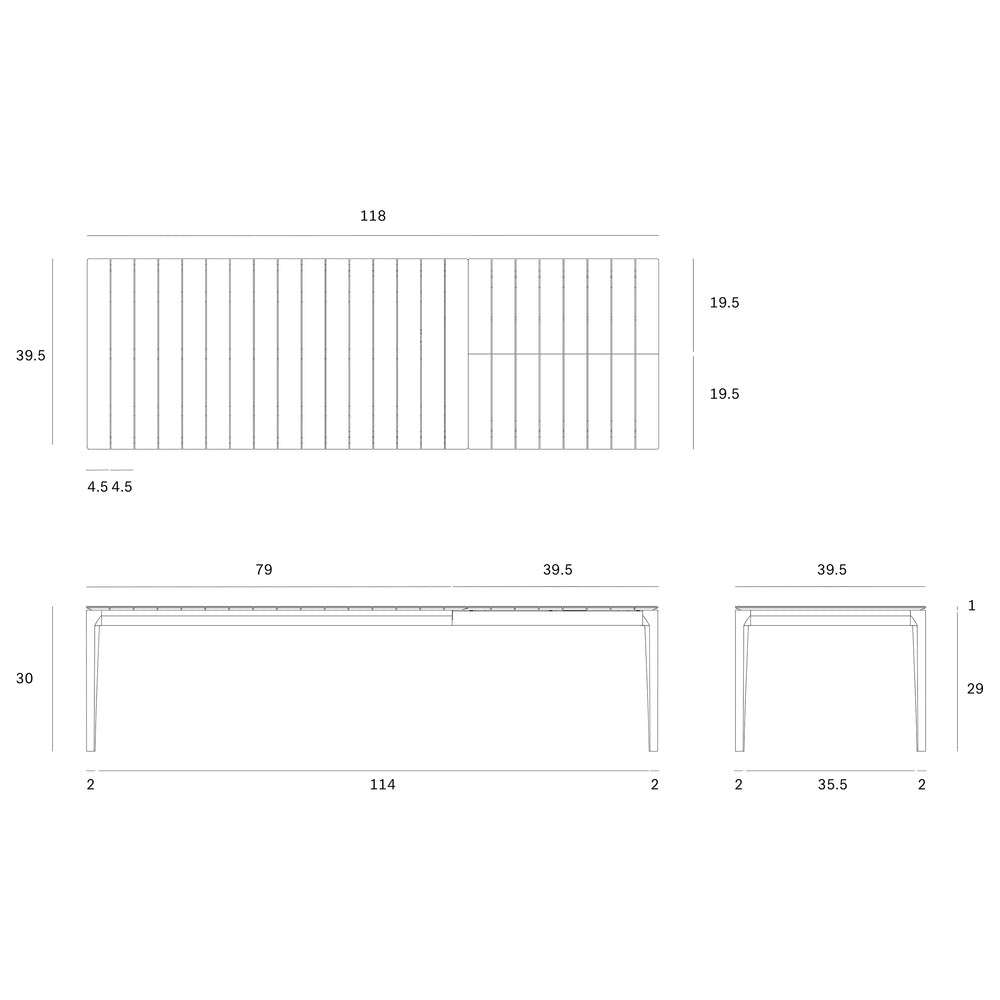 Bok Outdoor Extendable Dining Table