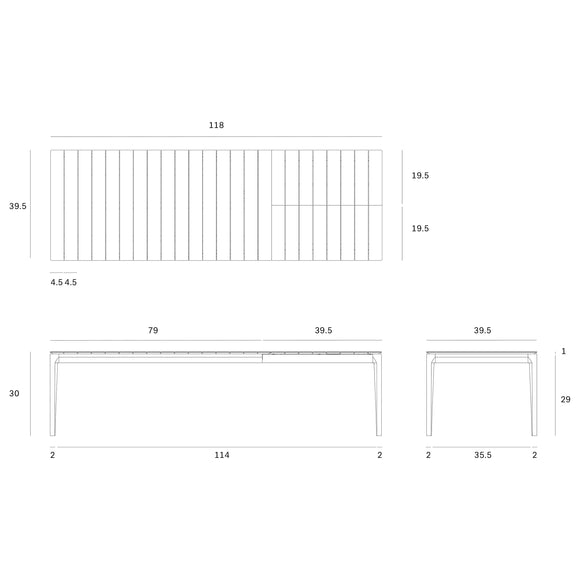 Bok Outdoor Extendable Dining Table