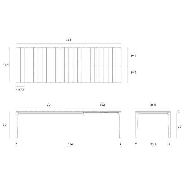 Bok Outdoor Extendable Dining Table