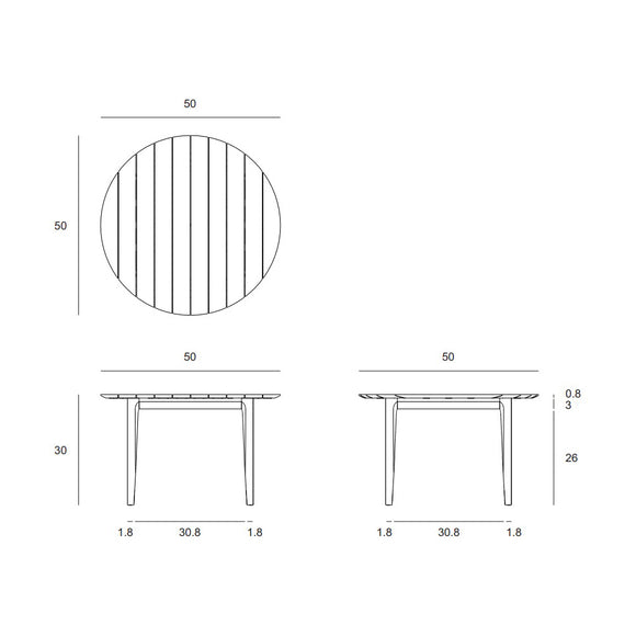 Bok Outdoor Round Dining Table