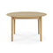 Bok Round Extendable Dining Table  option Oak