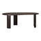 Boomerang Desk  option Dark Brown Mahogany / Large: 78.5 in width