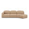 Bulky 3-Seater Sofa Set with Footstool  option Right Arm