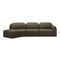 Bulky 3-Seater Sofa Set with Footstool  option Cedar