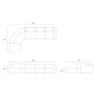 Bulky Modular Sofa Set with Footstool