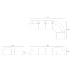 Bulky Modular Sofa Set with Footstool
