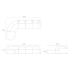 Bulky Modular Sofa Set with Footstool