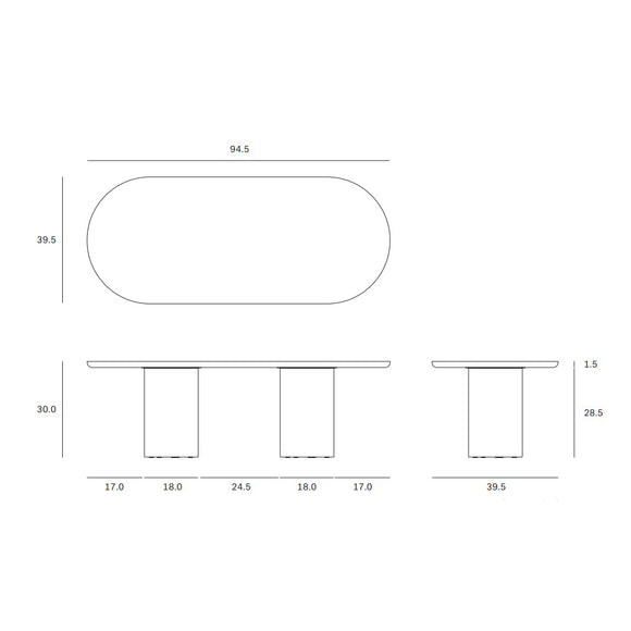 Elements Oval Dining Table