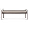 Jack Bench  option Mahogany Dark Brown / Ivory