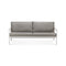 Jack Outdoor Aluminum 2 Seater Sofa  option Mocha