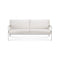 Jack Outdoor Aluminum 2 Seater Sofa  option Off White