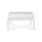 Jack Outdoor Aluminum Footstool  option Off White