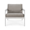 Jack Outdoor Aluminum Lounge Chair  option Mocha