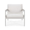 Jack Outdoor Aluminum Lounge Chair  option Off White