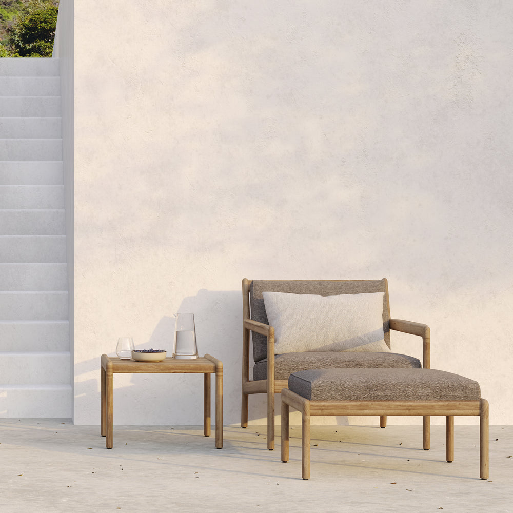 Jack Outdoor Upholstered Footstool