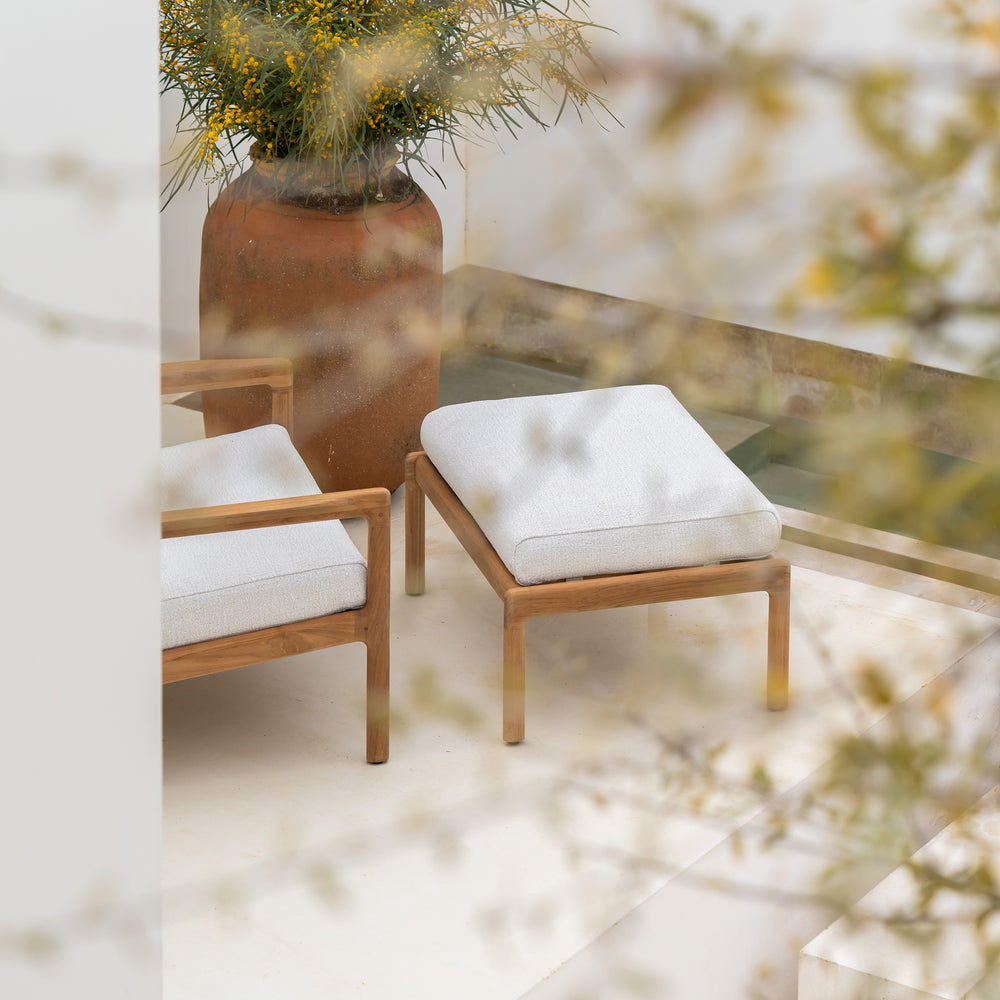 Jack Outdoor Upholstered Footstool