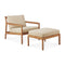Jack Outdoor Lounge Chair and Ottoman  option Chair and Ottoman Only