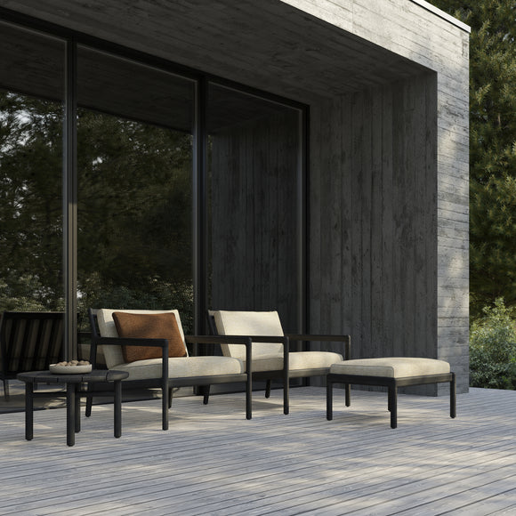 Ethnicraft Jack Outdoor Lounge Chair and Ottoman - 2Modern