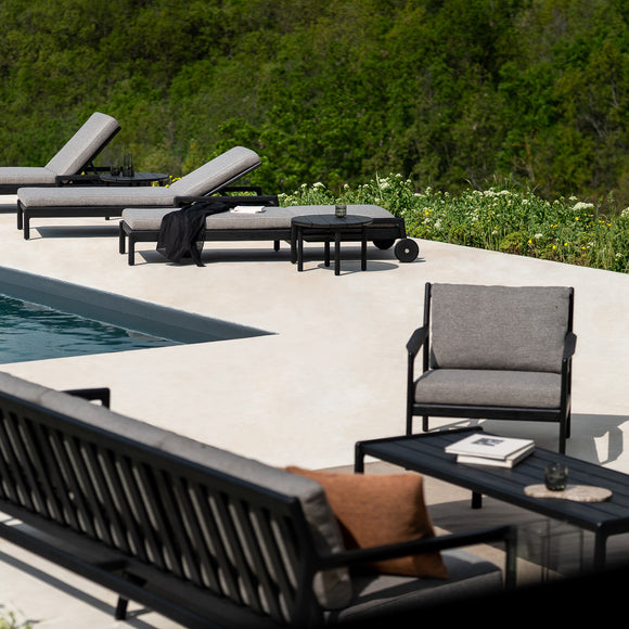 Ethnicraft Jack Outdoor Lounge Chair and Ottoman - 2Modern