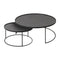 Large Tray Round Coffee Table Set  option Table Only