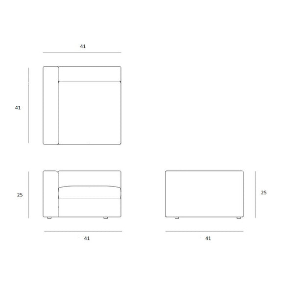 Mellow 3 Seater Sectional