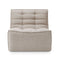 N701 - 1 Seater Sofa Module  option Beige Standard Fabric