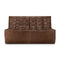 N701 - 2 Seater Sofa Module  option Chestnut Leather