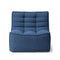 N701 - 3 Seater Sofa Module  option Blue Standard Fabric