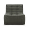 N701 - 3 Seater Sofa Module  option Moss Eco Fabric