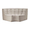 N701 Round Corner Sofa Module  option Beige Standard Fabric