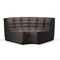 N701 Round Corner Sofa Module  option Dark Grey Standard Fabric