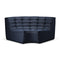 N701 Round Corner Sofa Module  option Graphite Eco Fabric