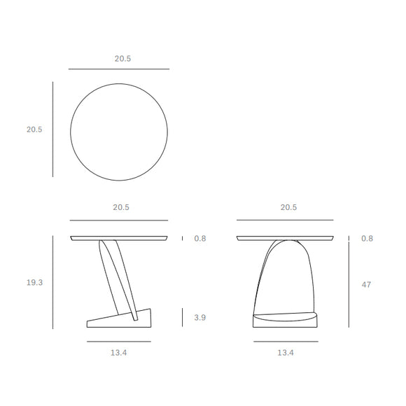 Oblic Side Table