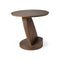 Oblic Side Table  option Teak Brown