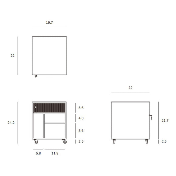 Oscar 1 Drawer Unit