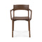 PI Dining Chair with Armrest  option Varnished Brown Teak