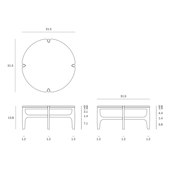 PI Round Coffee Table