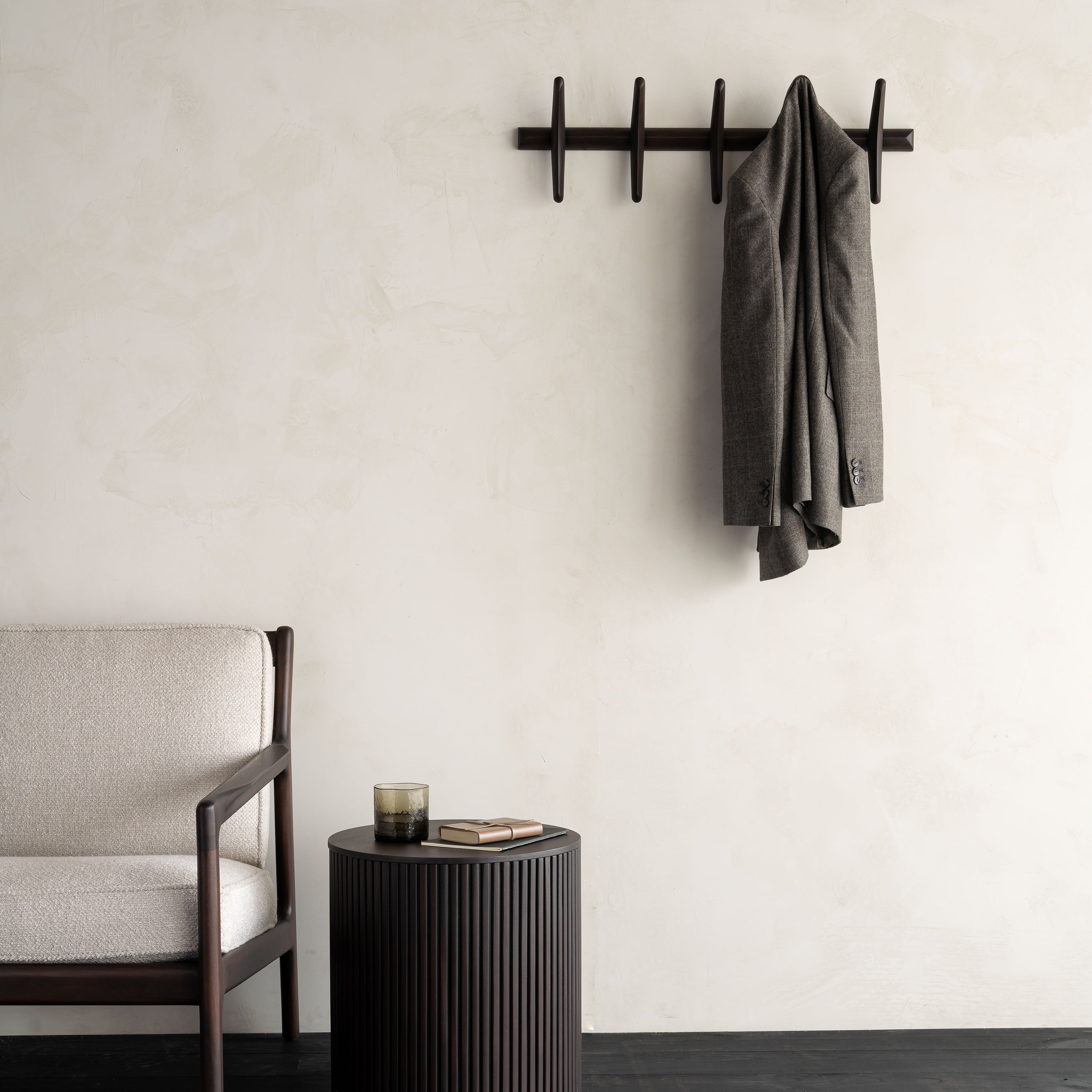 Wall Cladding Coat Rack Ethnicraft PI Wall Coat Rack - 2Modern
