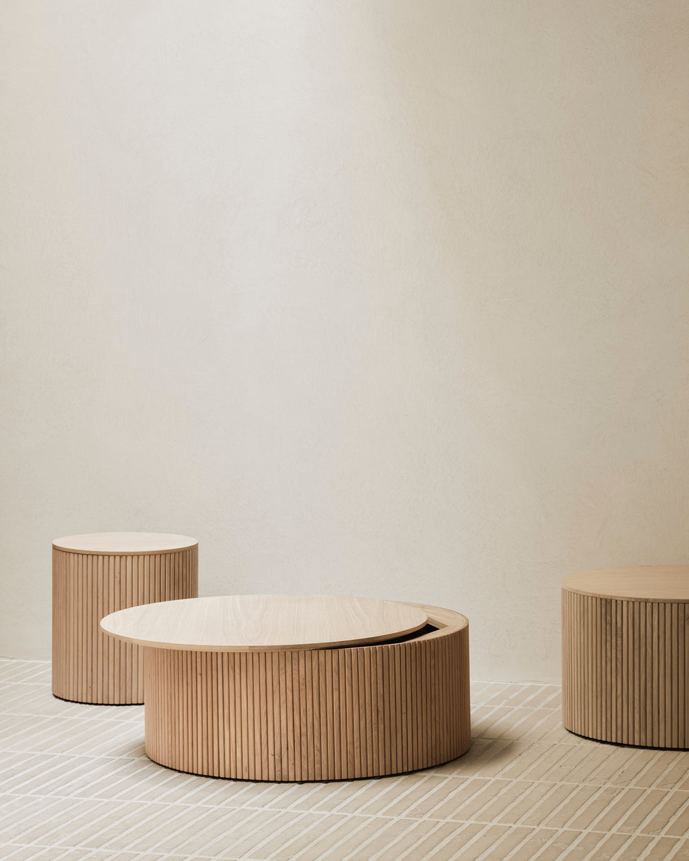 Roller Max Round Storage Coffee Table
