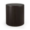 Roller Max Round Storage Side Table  option Dark Brown Mahogany