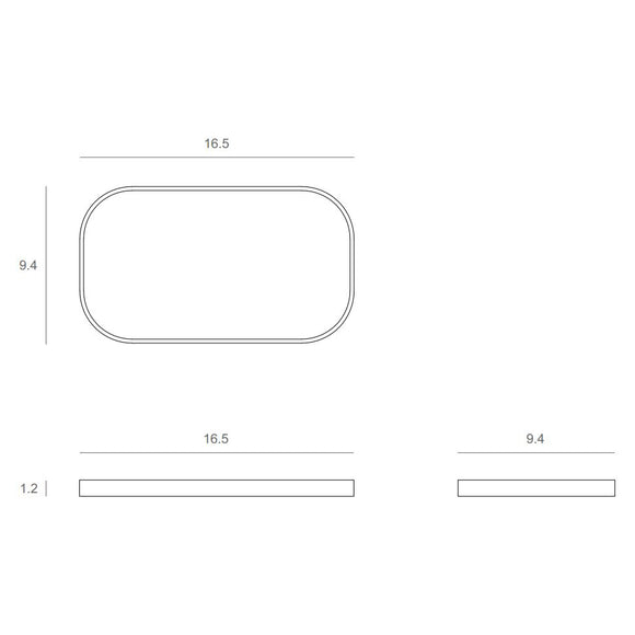 Oblong Valet Tray