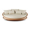 Solis Outdoor Daybed  option Beige Boucle / Teak